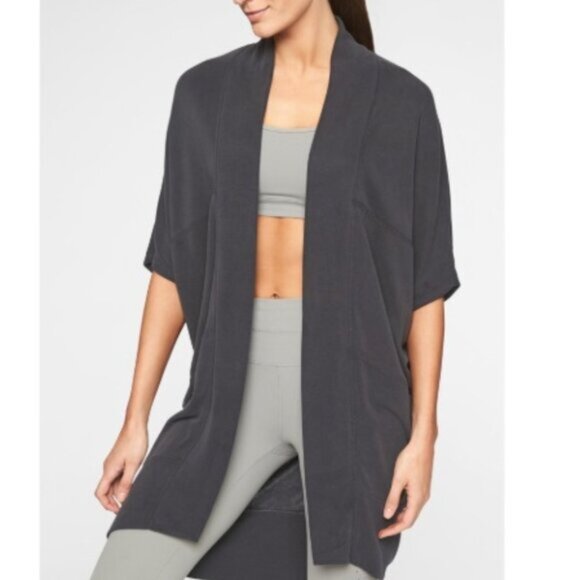 New Athleta Serenity Wrap Size small Black jacket, cardigan NWT - Picture 1 of 2
